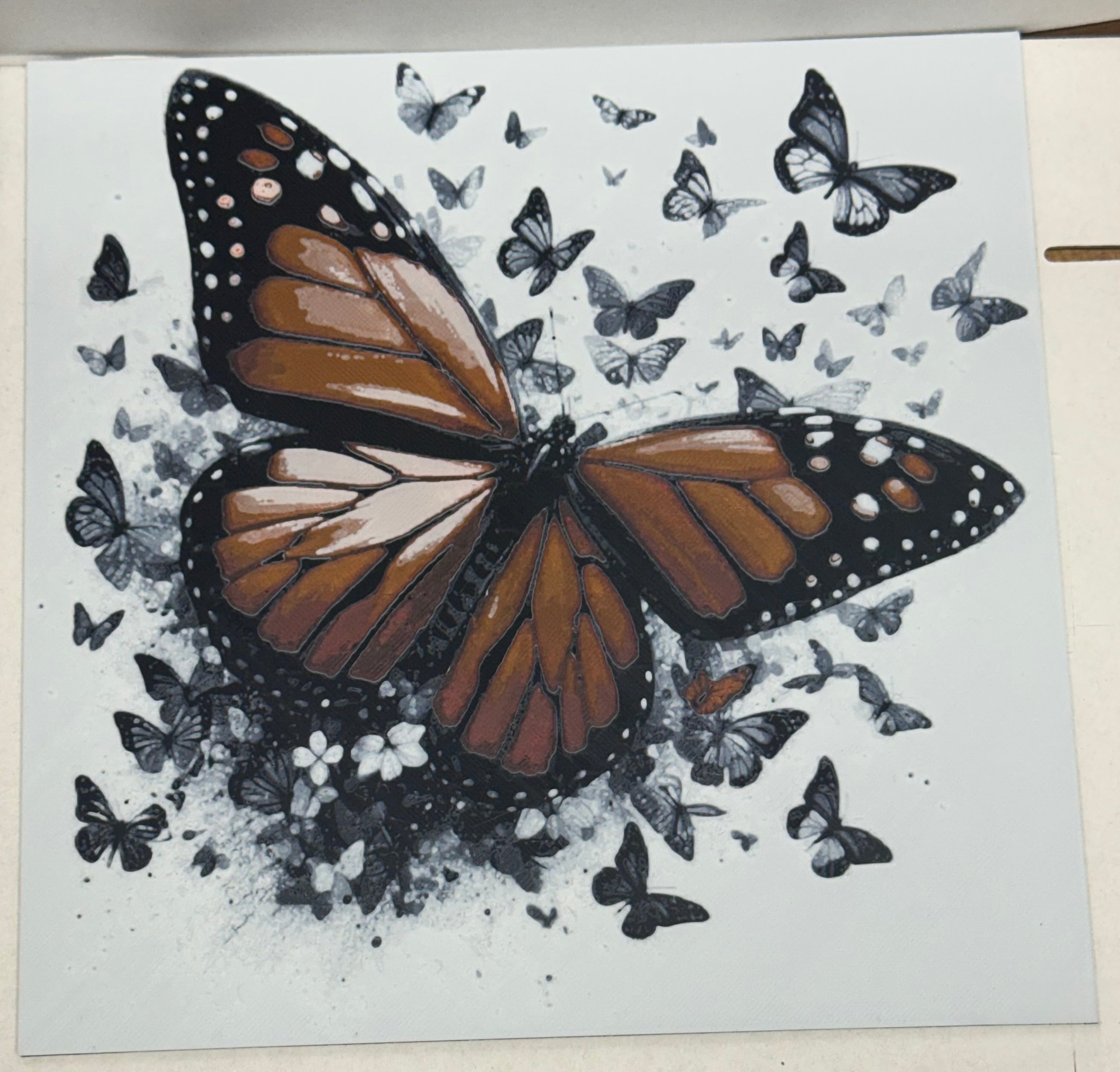 Monarch Butterfly - 3D Printed (Painting)