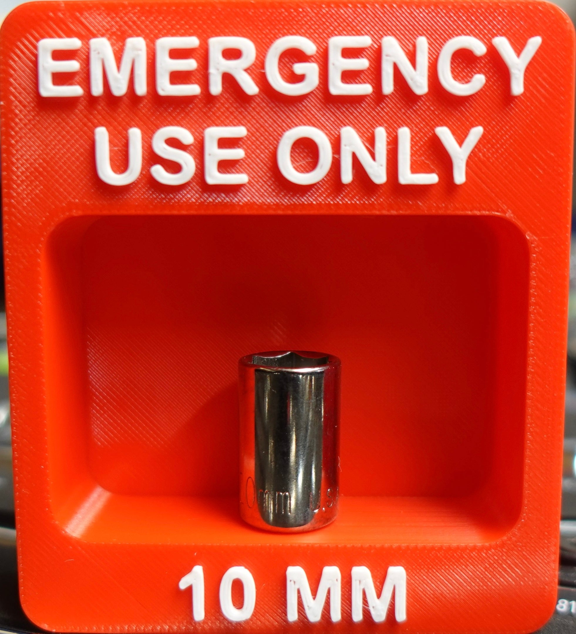 Emergency Use Only 10MM Socket Display