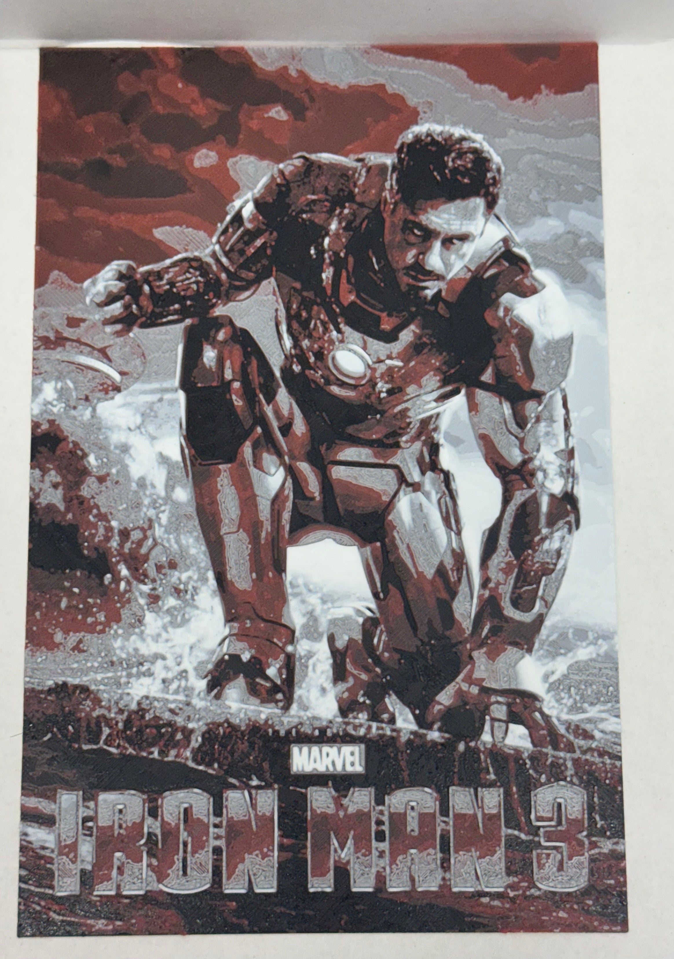 Iron Man 3 Movie Poster - 3D Printed (Painting)