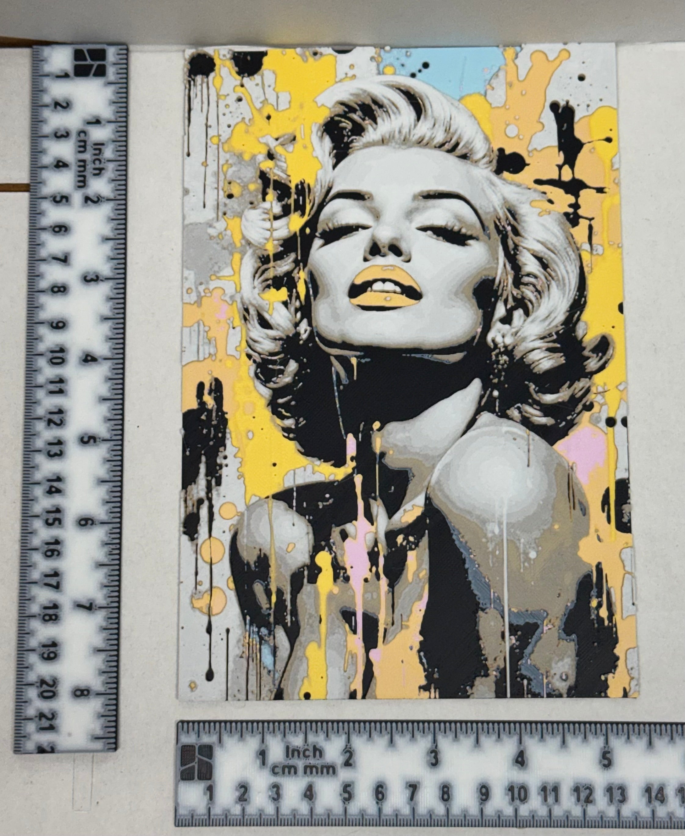Marilyn Monroe Pastel - 3D Printed (Painting)