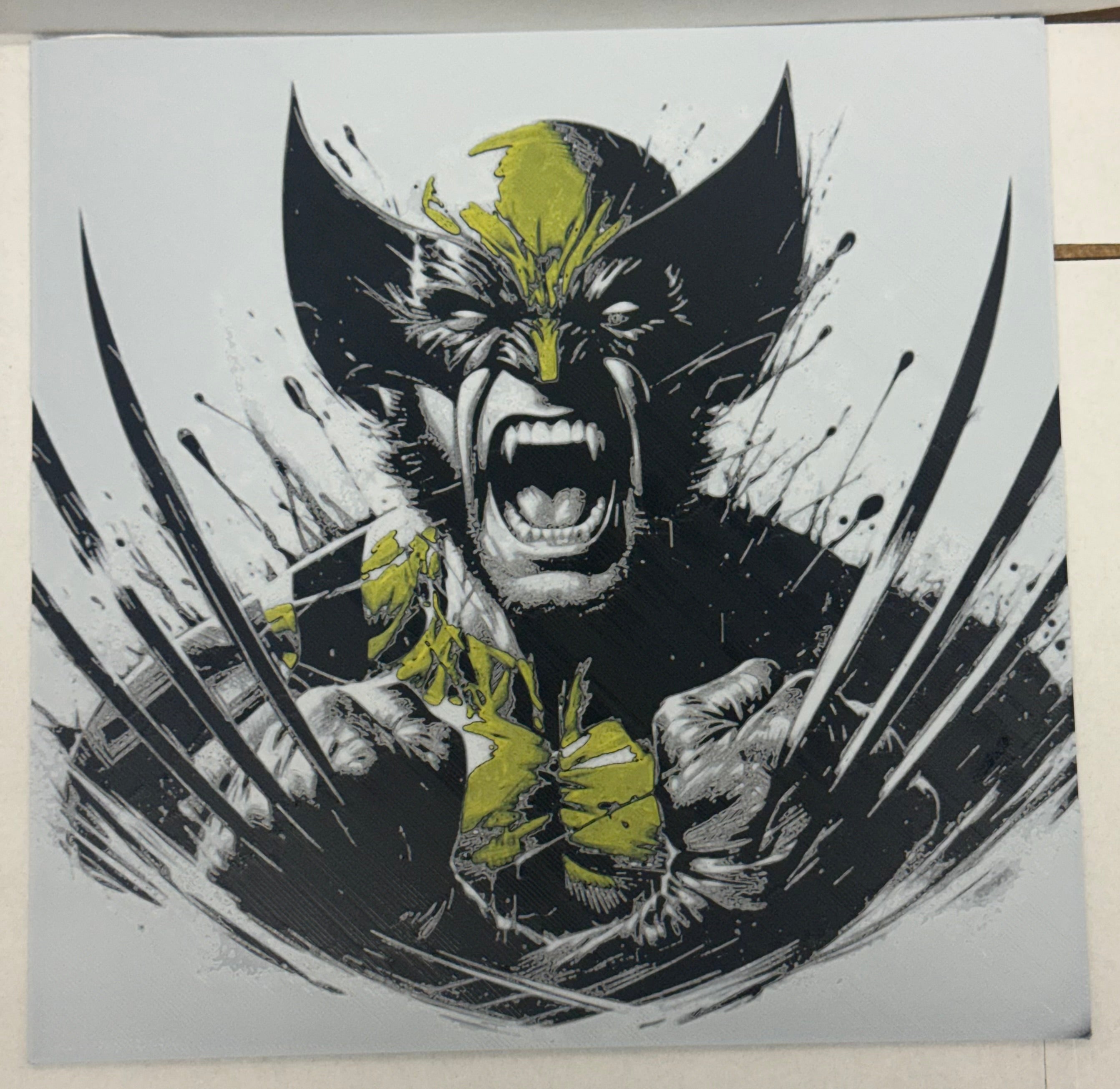 Wolverine X-Men Claws Portrait - 3D Printed (Painting)