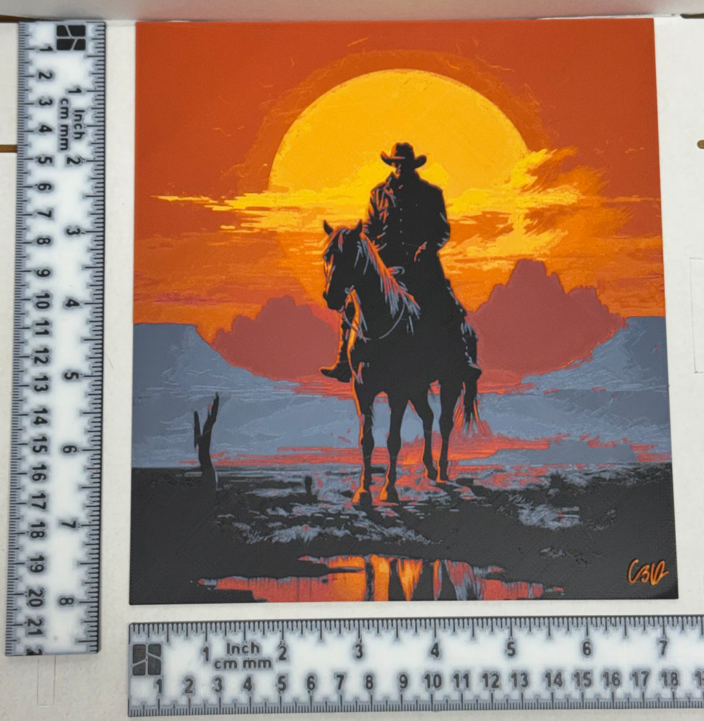 Red Dead Redemption Western - 3D Printed (Painting)
