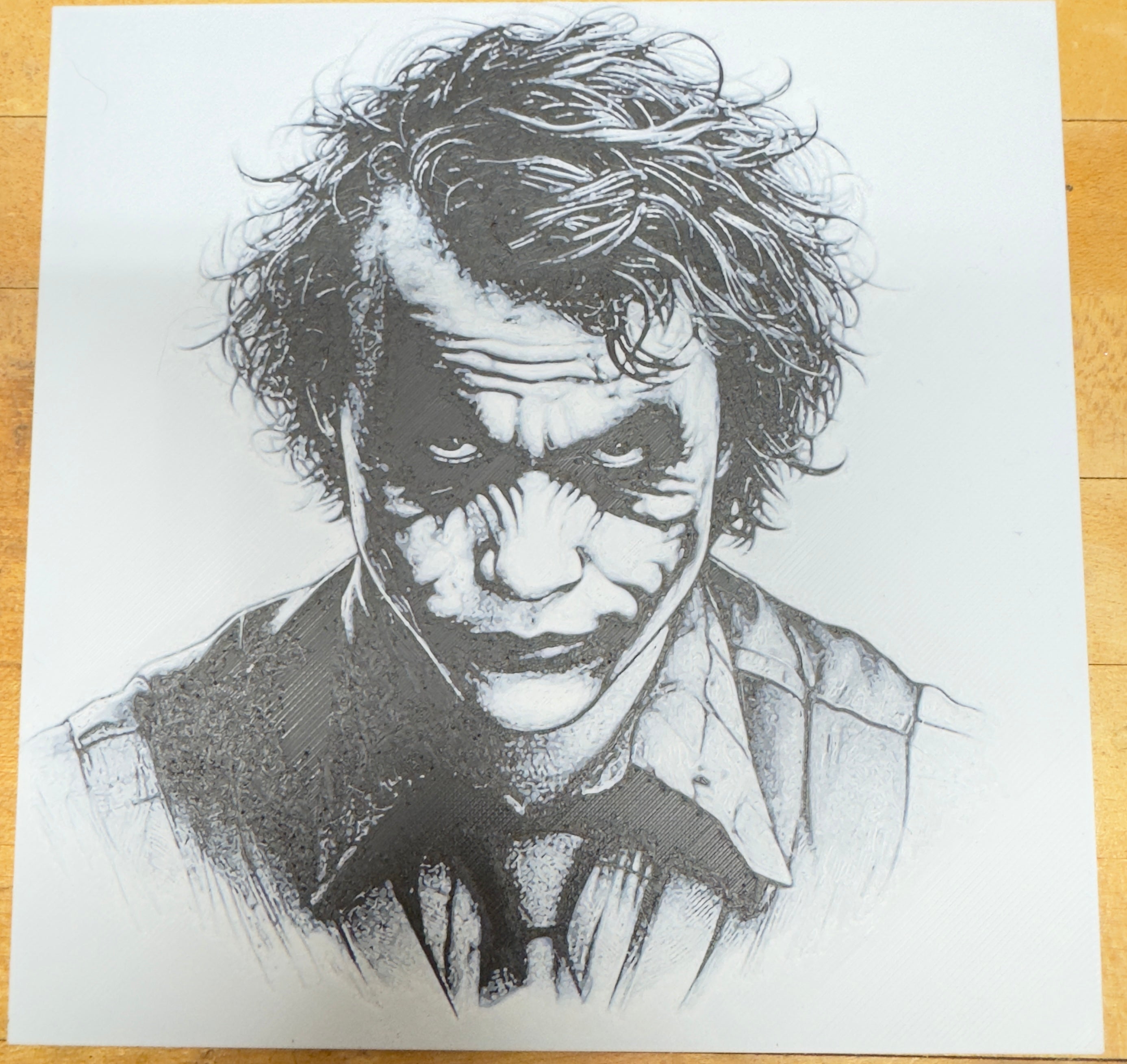 Joker Heath Ledger - 3D Printed (Painting)