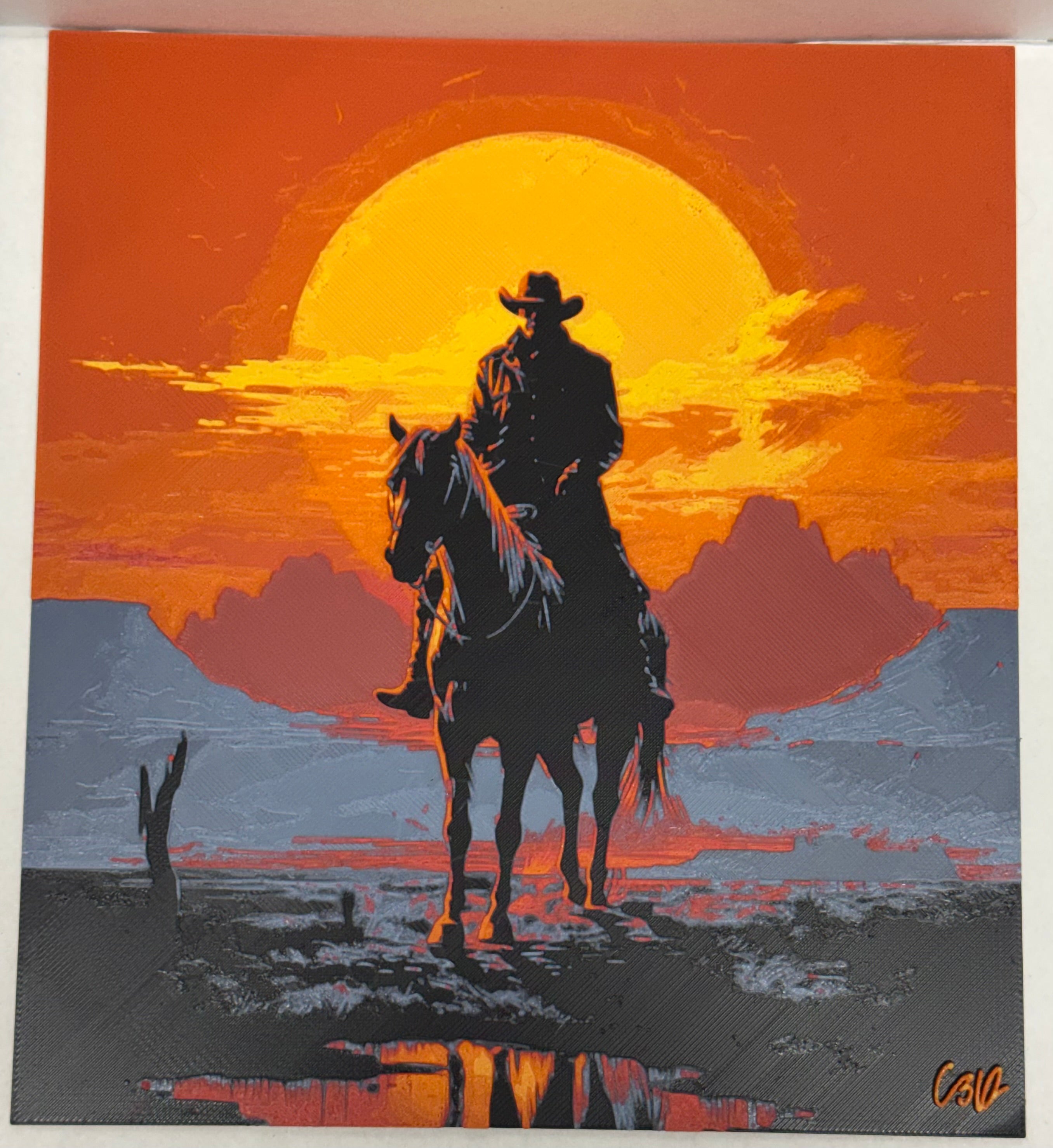 Red Dead Redemption Western - 3D Printed (Painting)