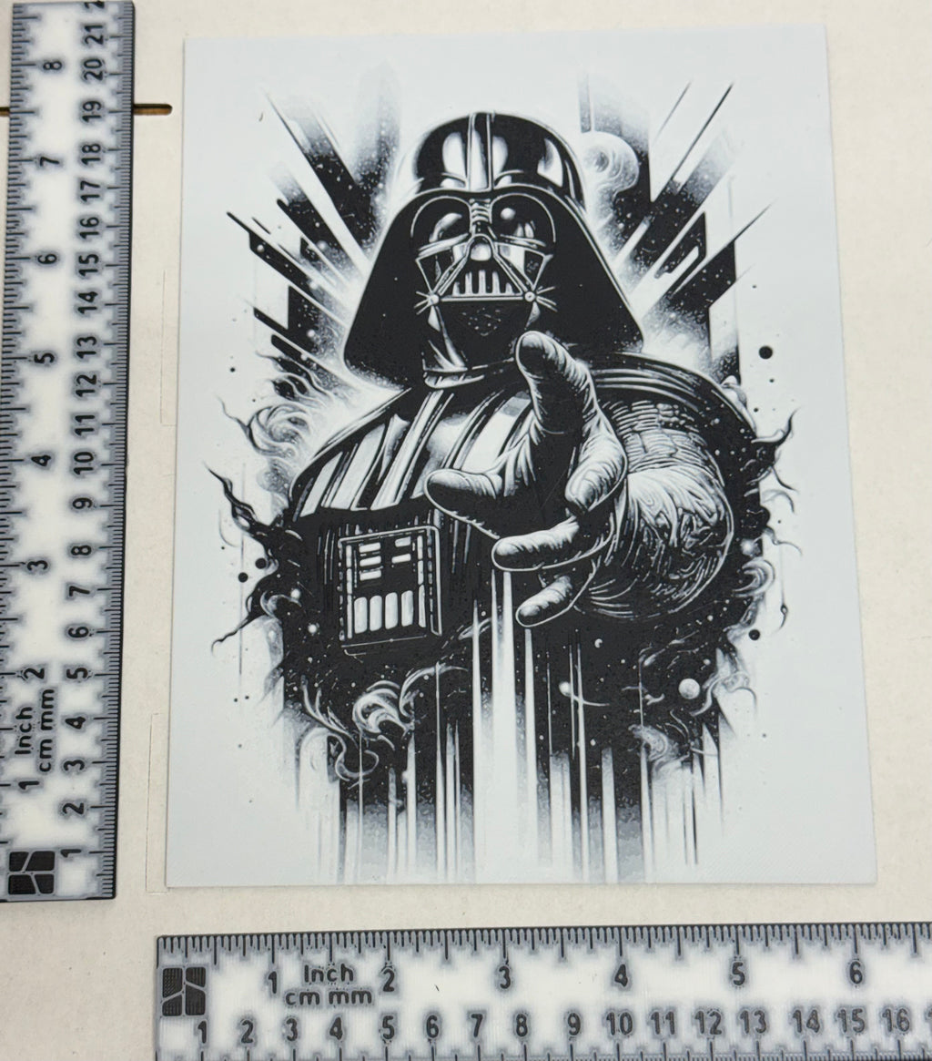 Darth Vader Using The Force - 3D Art Print