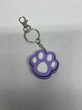 Paw Print Fidget Clicker Keychain