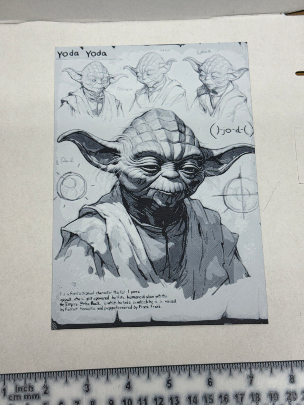 Yoda Star Wars - 3D Art Print
