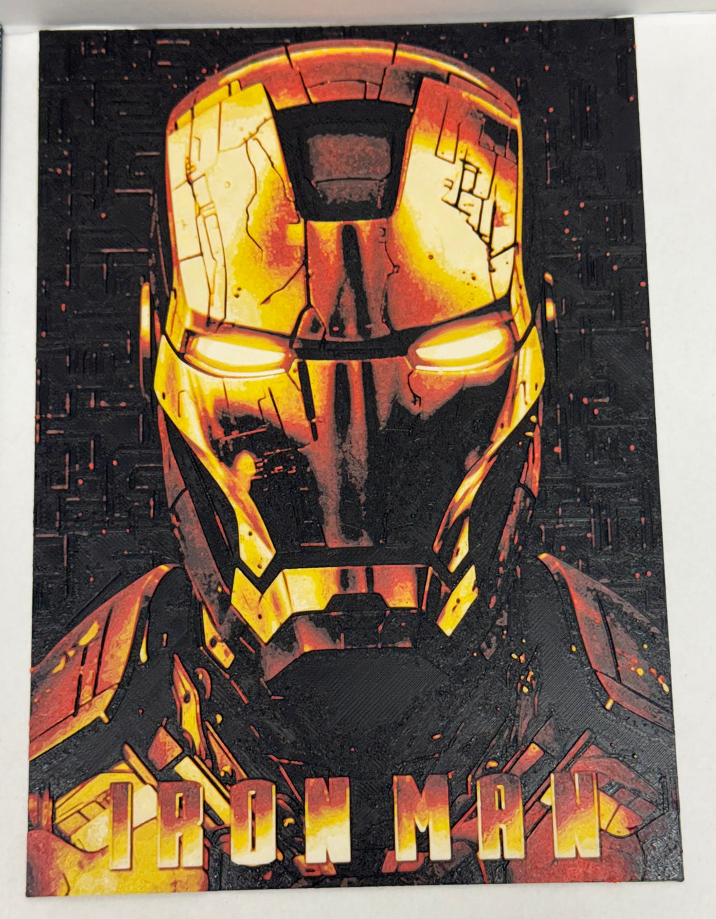 Iron Man Movie Poster - 3D Printed (Painting)