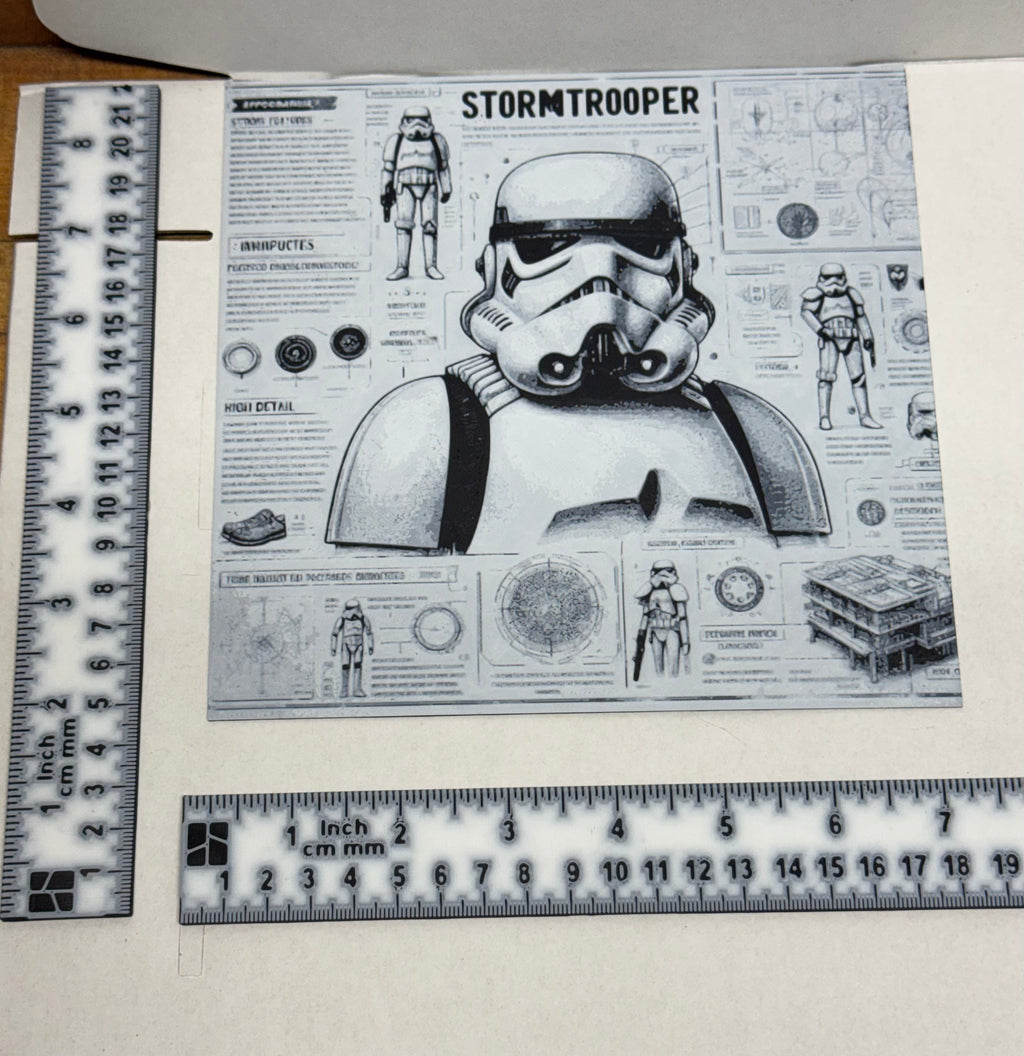 Stormtrooper Blueprint - 3D art print