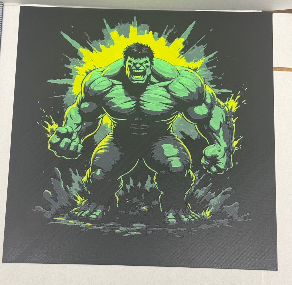 The Incredible Hulk  - 3D Printed (Painting)