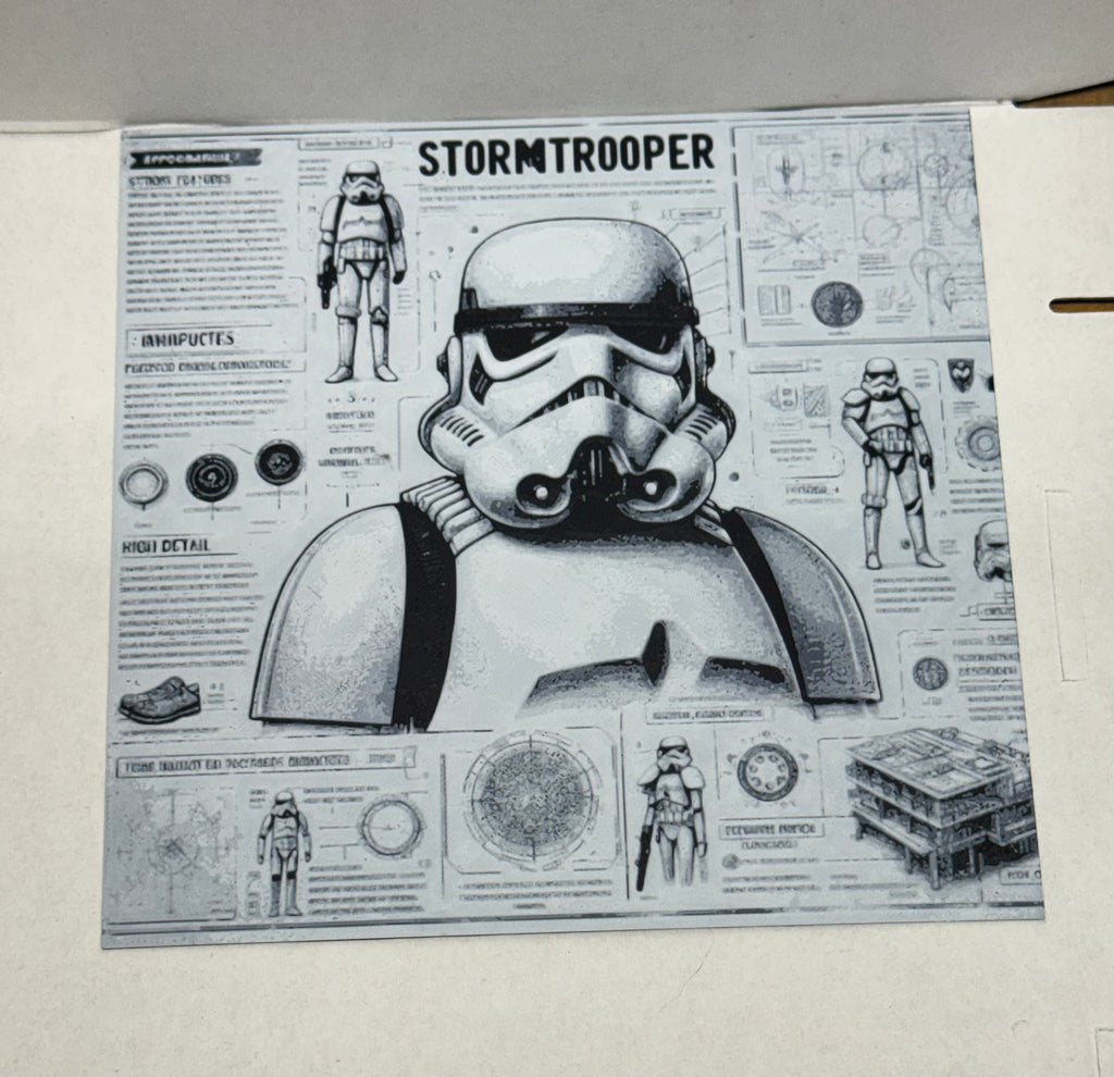 Stormtrooper Blueprint - 3D art print