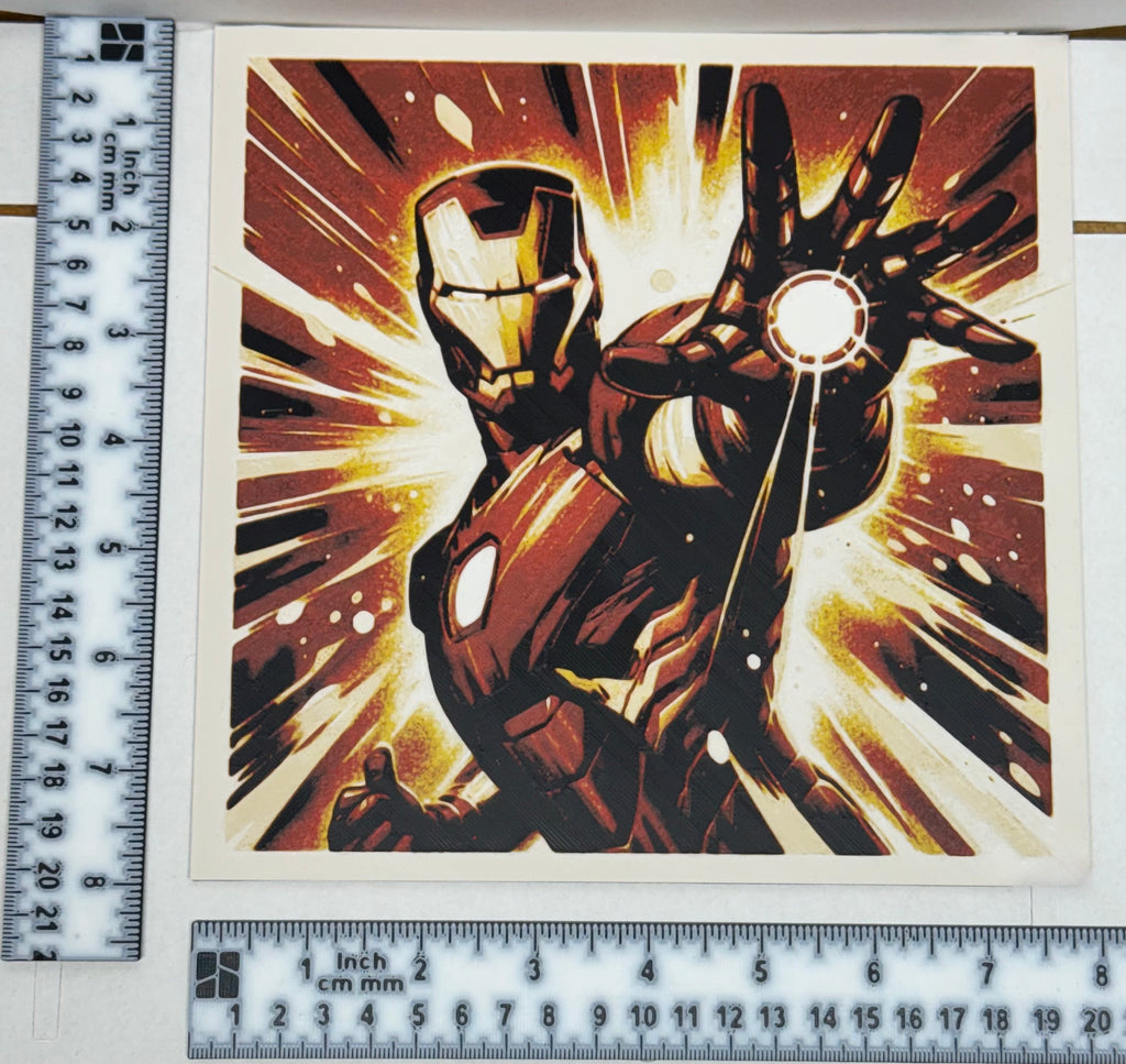 Iron Man Repulsor Color - 3D Printed (Painting)