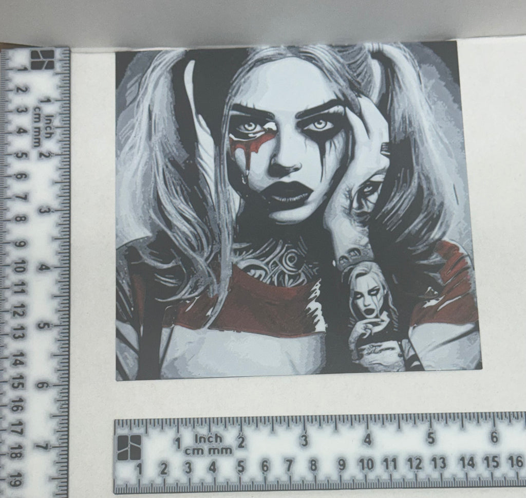 Harley Quinn Gothic - 3d art print