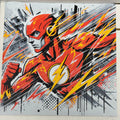 The Flash Graffiti - 3D Printed (Painting)