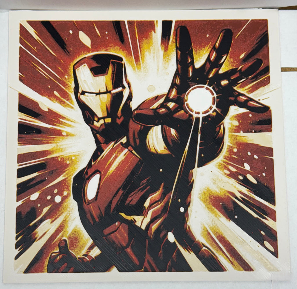 Iron Man Repulsor Color - 3D Printed (Painting)