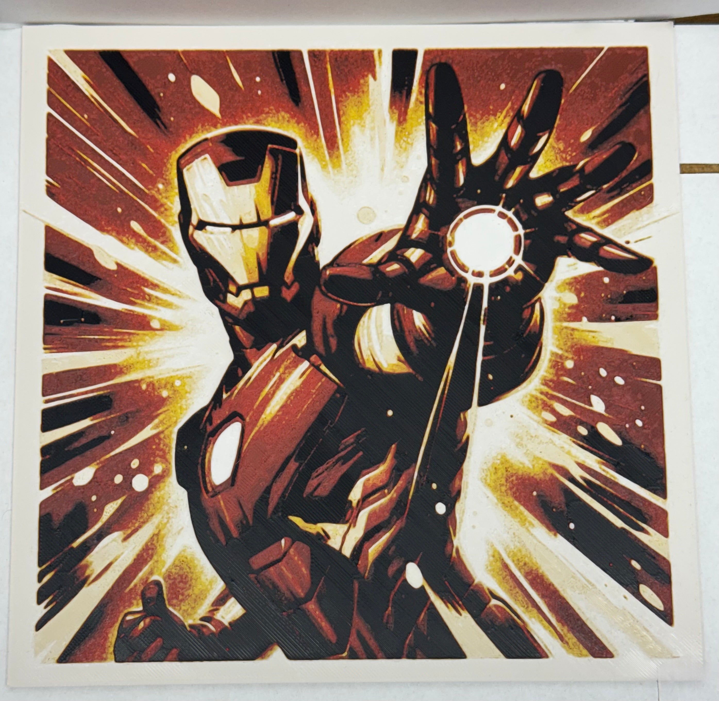 Iron Man Repulsor Color - 3D Printed (Painting)