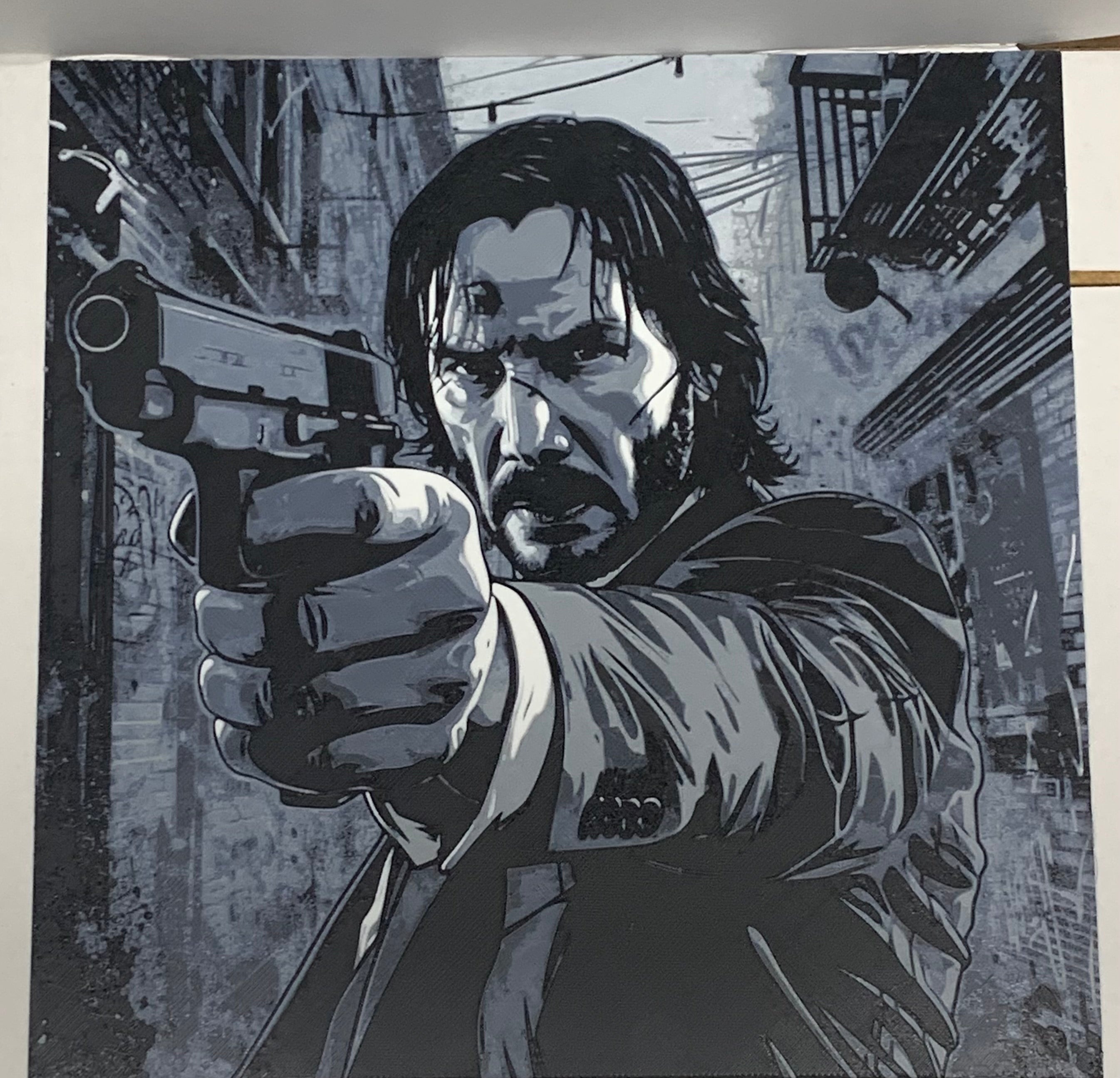 John Wick - 3D Printed (Painting)