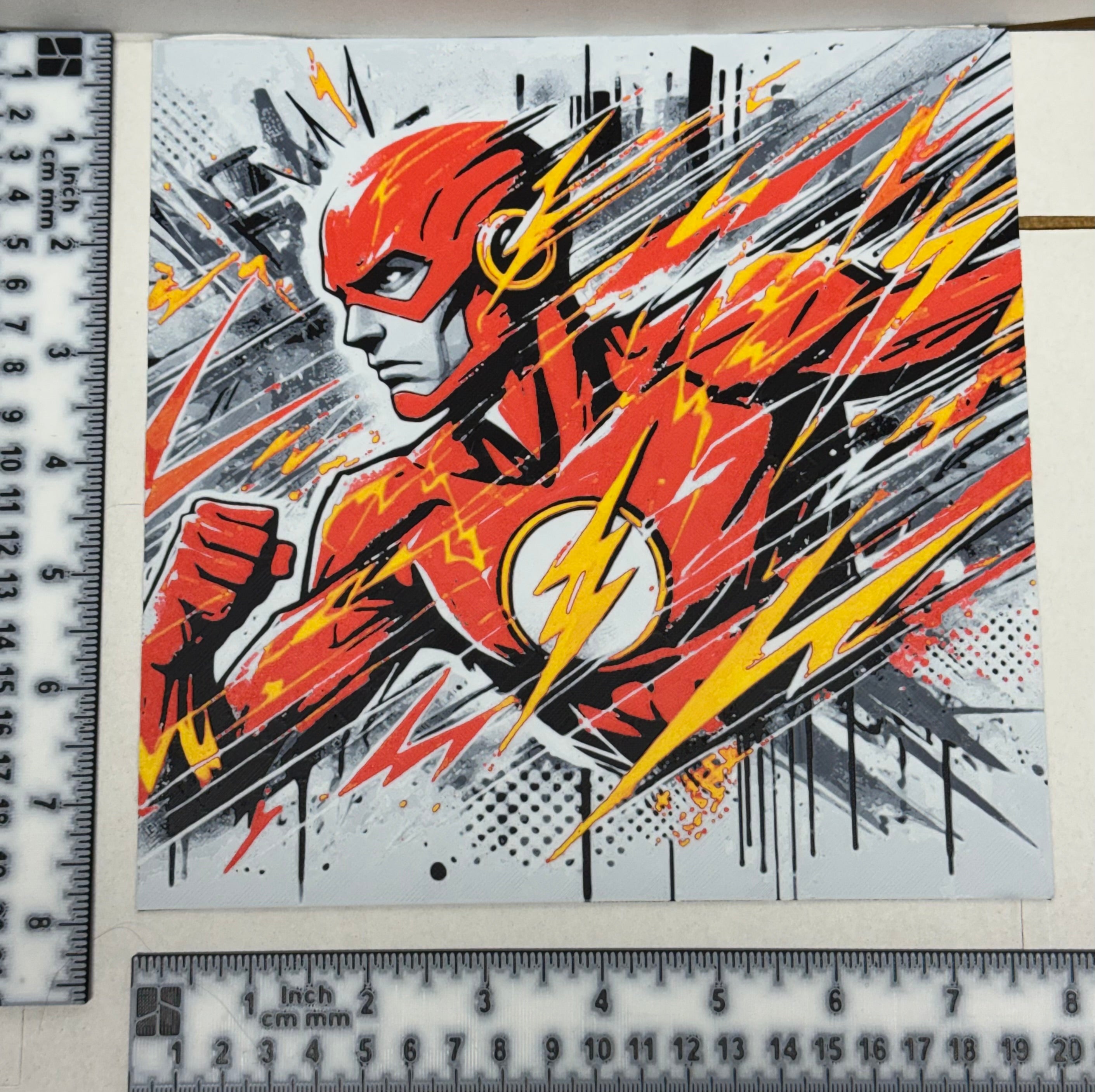 The Flash Graffiti - 3D Printed (Painting)