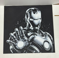 Iron Man B&W - 3D Art Print