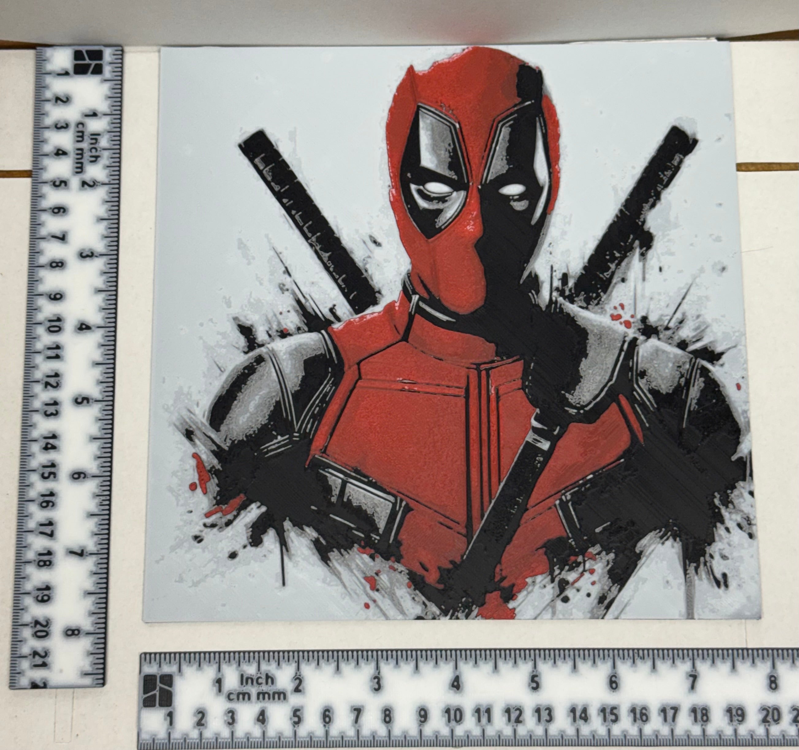 Deadpool Portrait - 3D Printed (Painting)