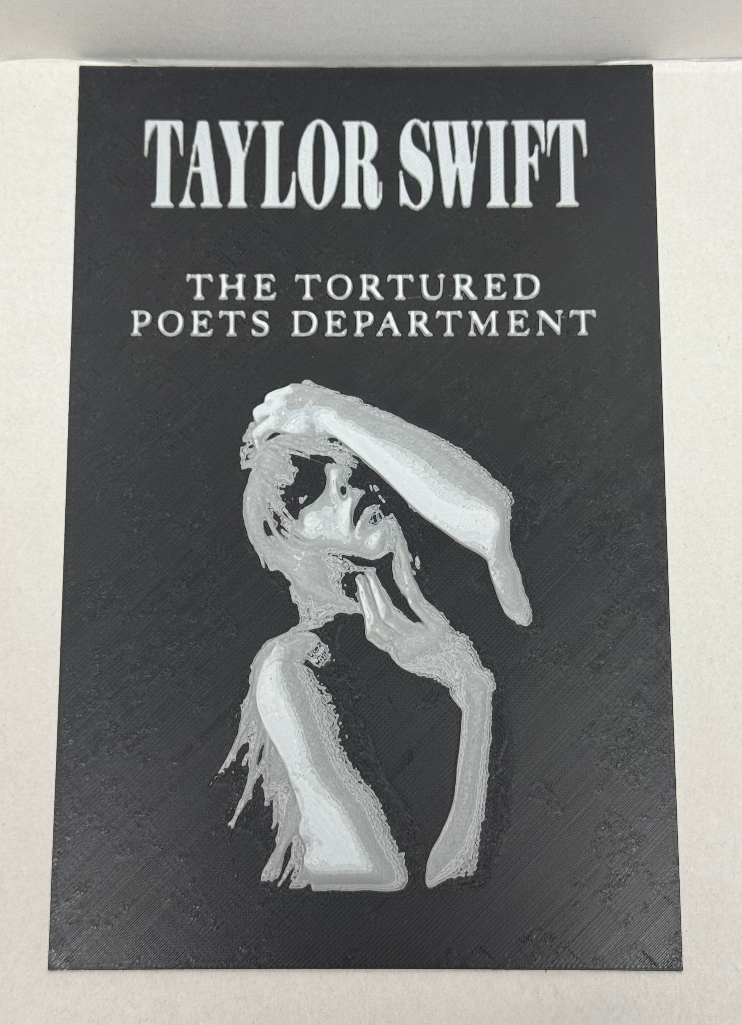 Taylor Swift The Tortured Poets Department - 3D Printed (Painting)
