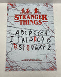 Stranger Things Alphabet Wall - 3D Art Print