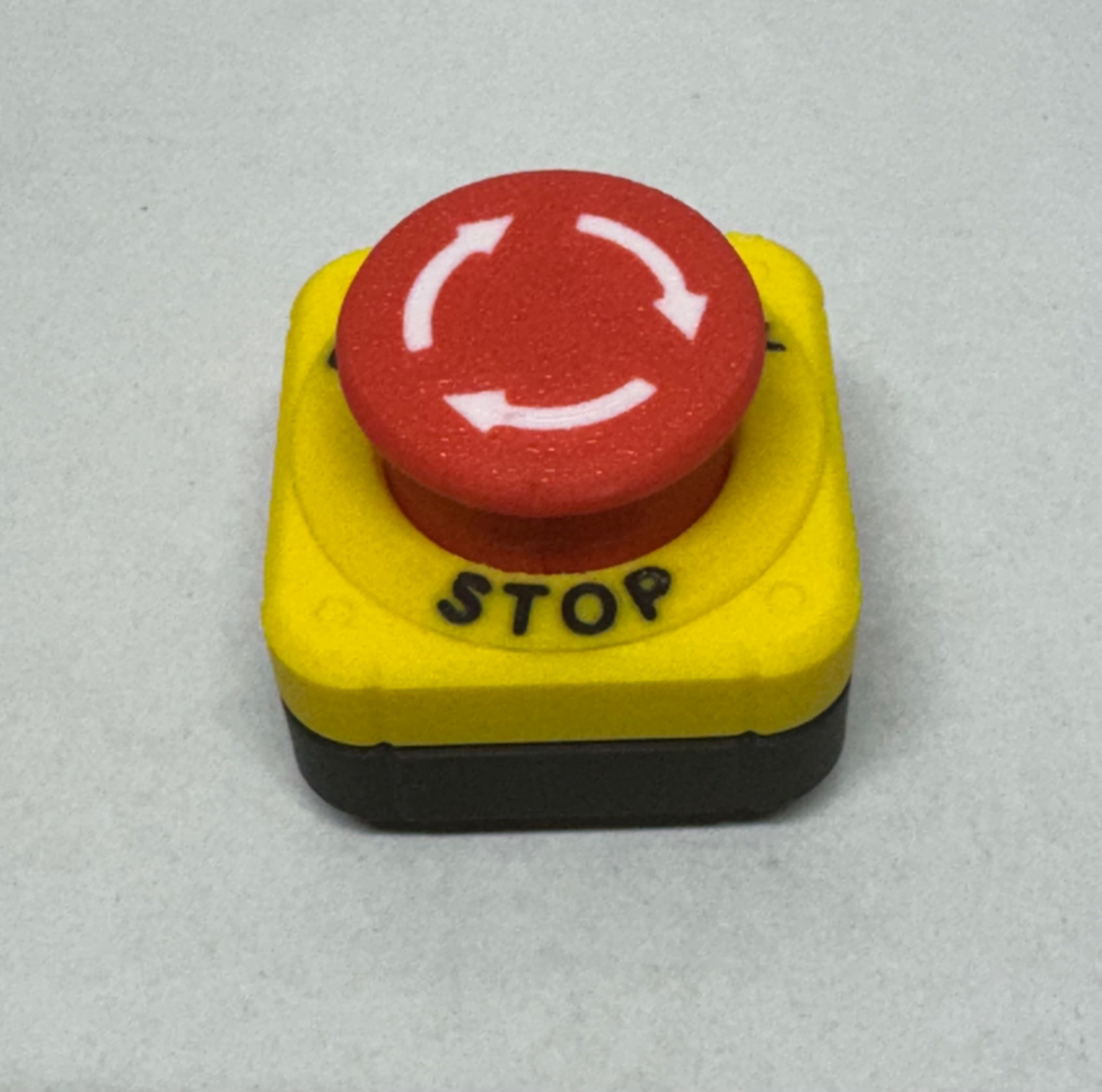 Emergency Stop Button Fidget Clicker
