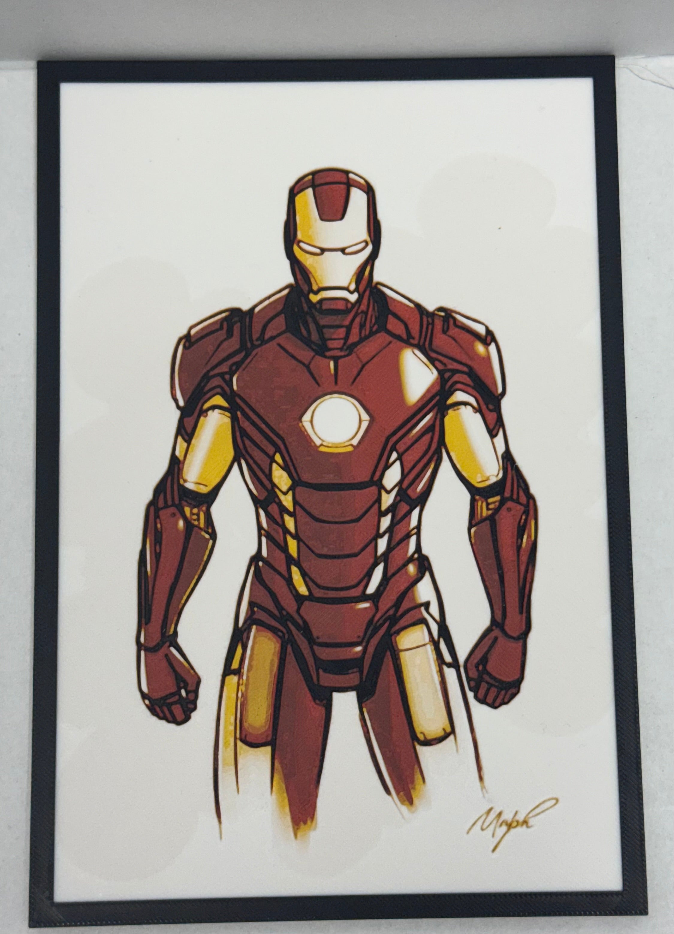 Iron Man Classic Portrait - 3D Printed (Painting)