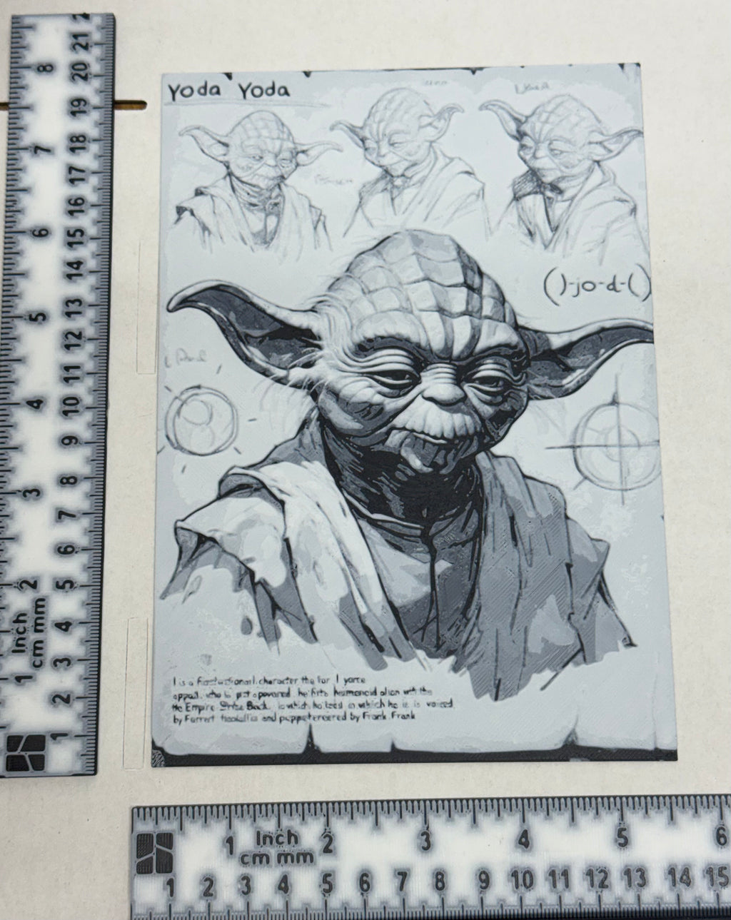 Yoda Star Wars - 3D Art Print