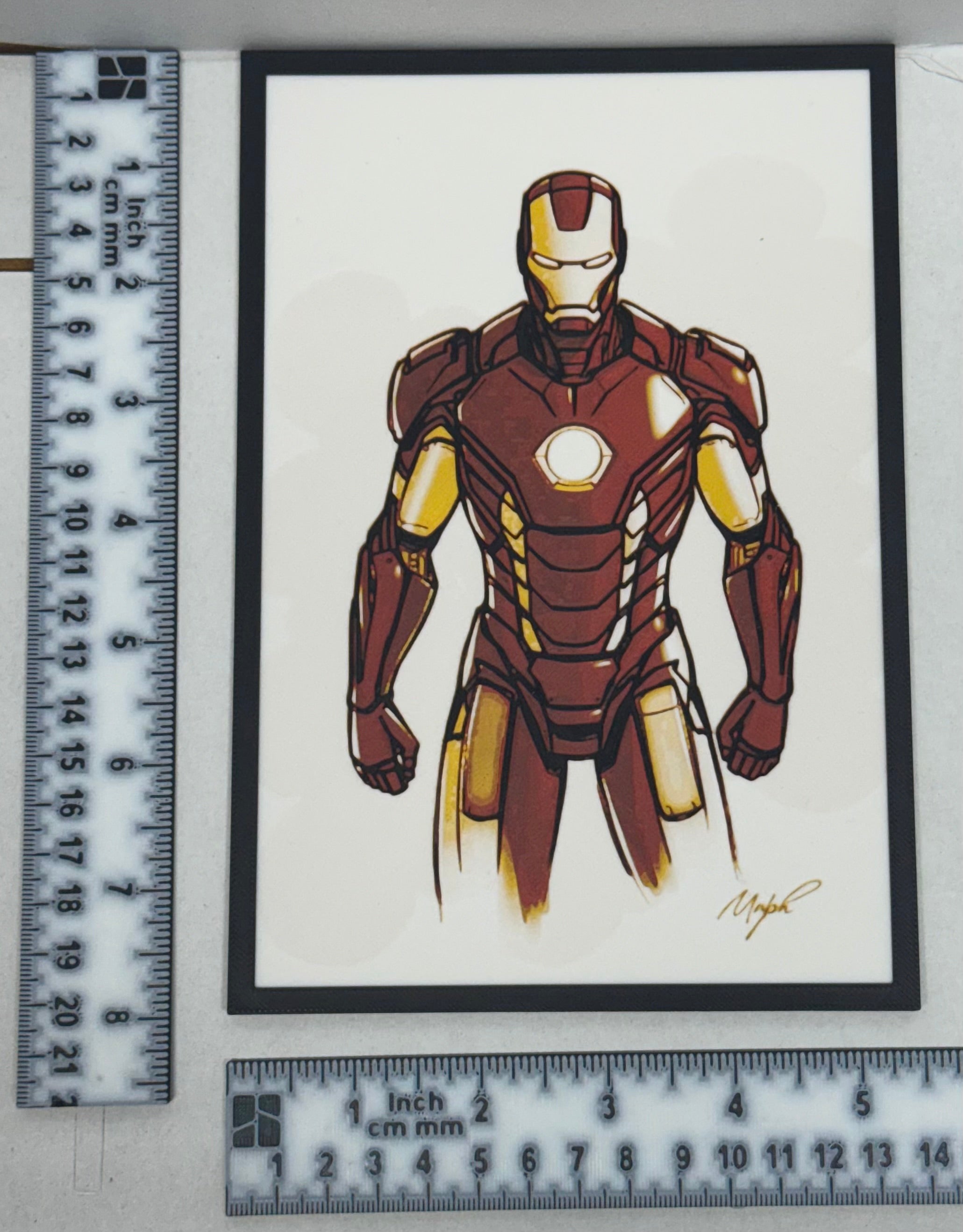 Iron Man Classic Portrait - 3D Printed (Painting)