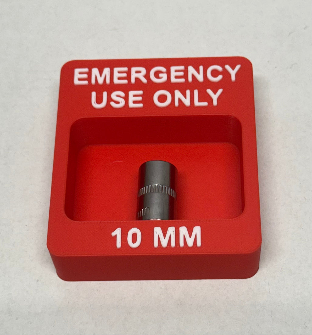Emergency Use Only 10MM Socket Display