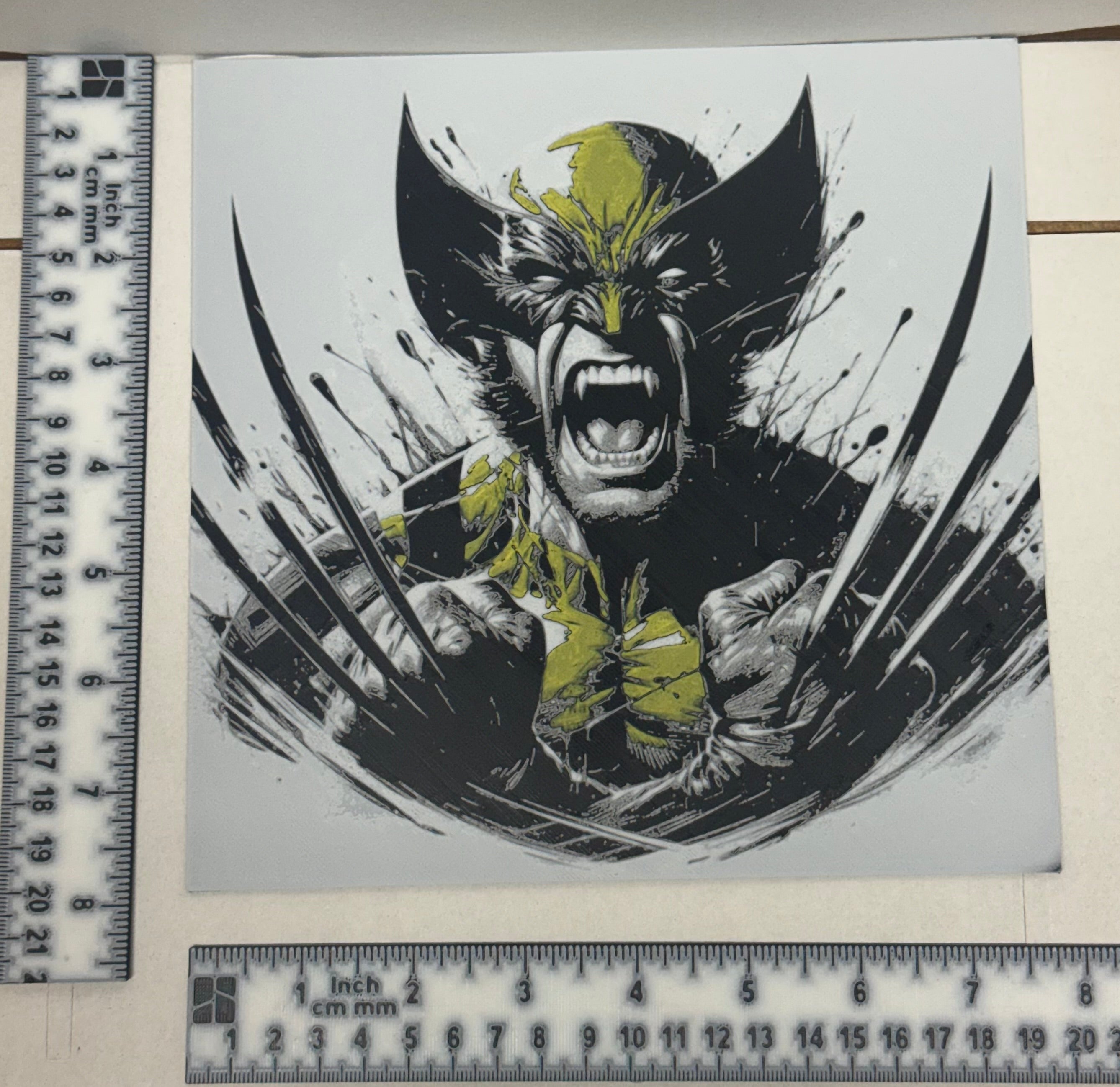 Wolverine X-Men Claws Portrait - 3D Printed (Painting)