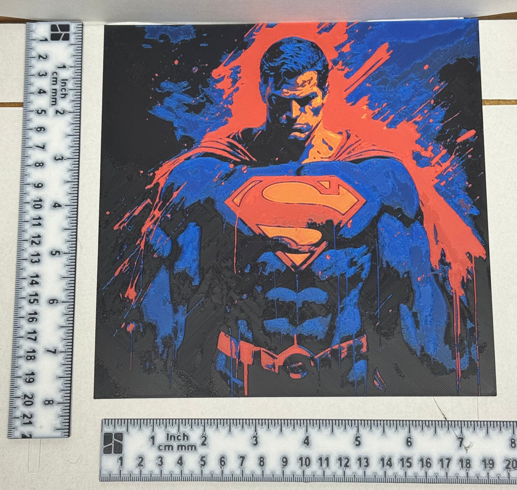 Superman Portrait - 3D Printed (Painting)