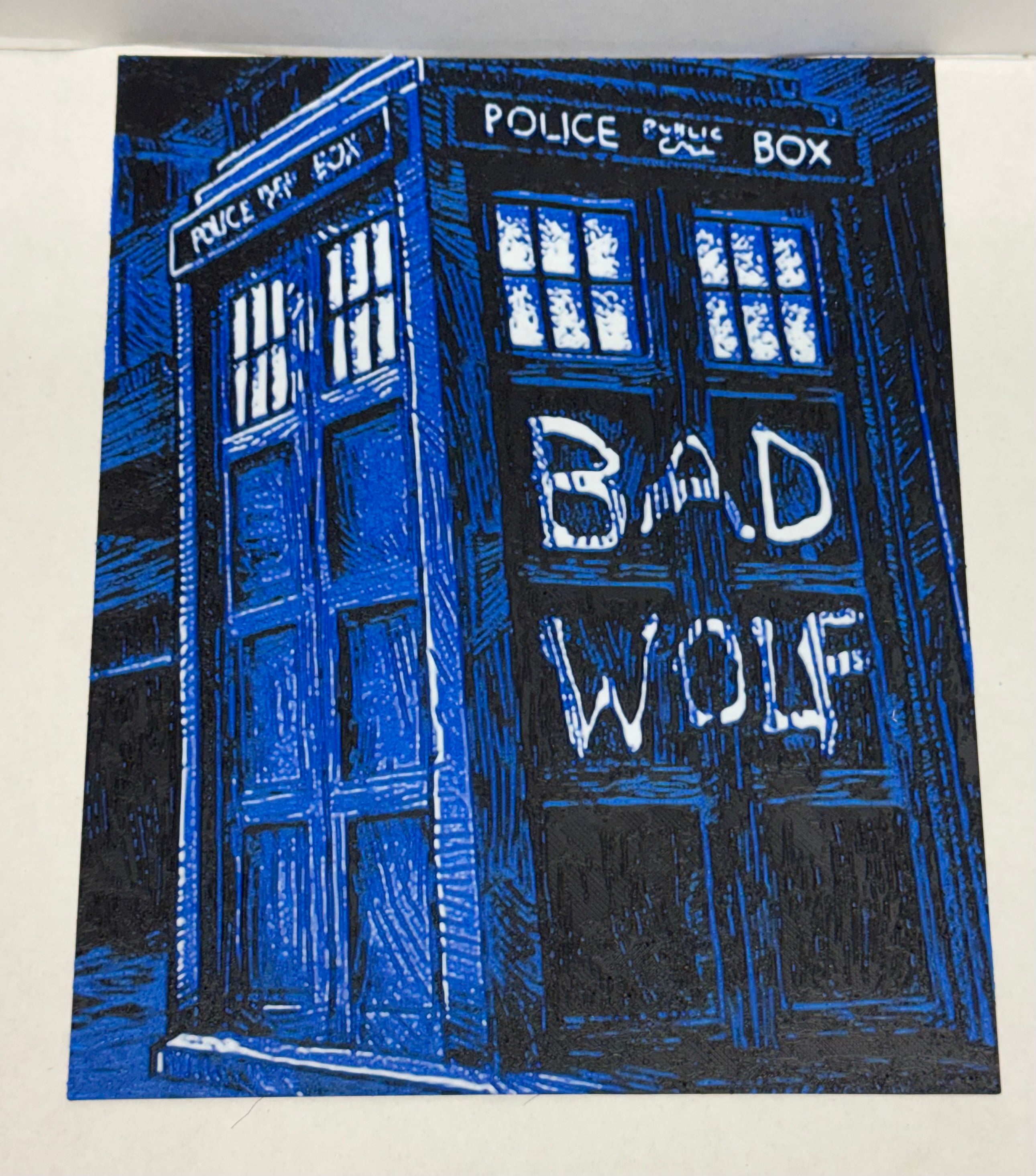 Dr Who TARDIS - 3D Art Print