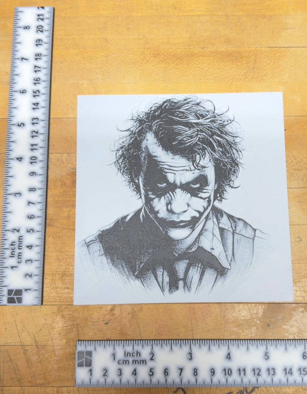 Joker Heath Ledger - 3D Printed (Painting)