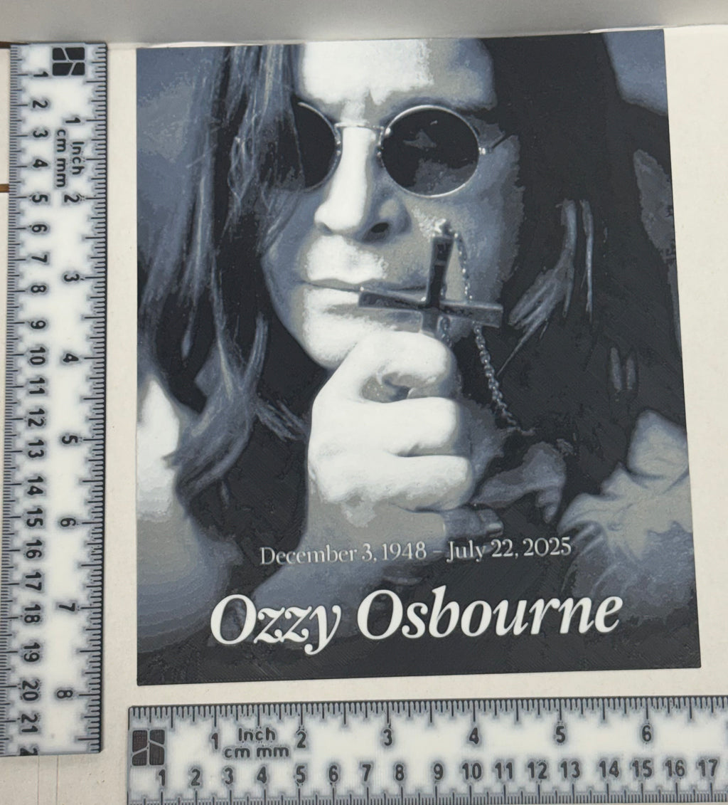 Ozzy Osbourne Memorial - 3D Printed (Painting)