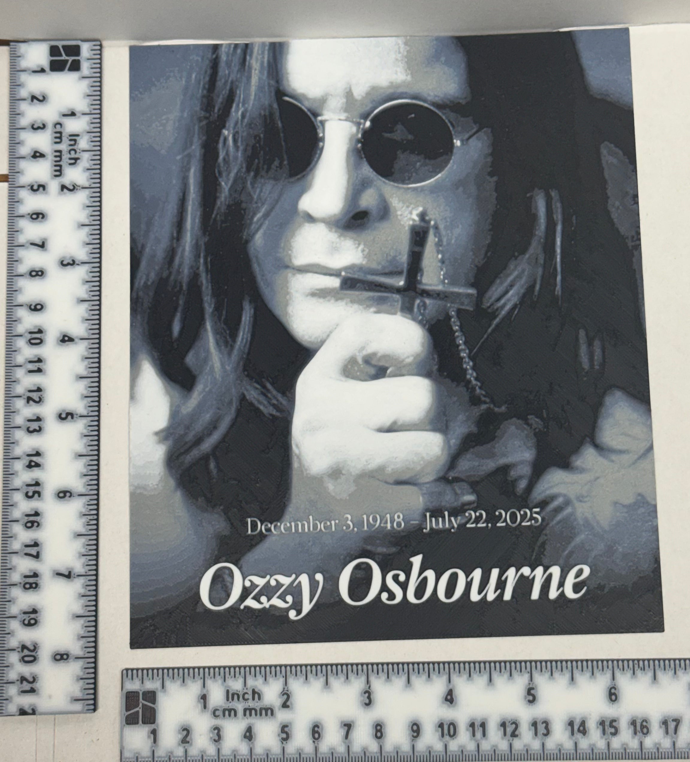Ozzy Osbourne Memorial - 3D Printed (Painting)