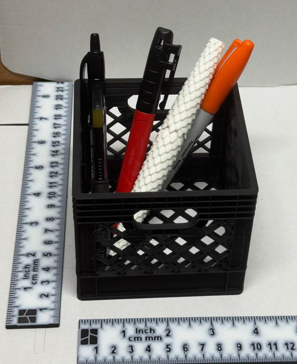 Milk Crate Pencil / Pen Holder