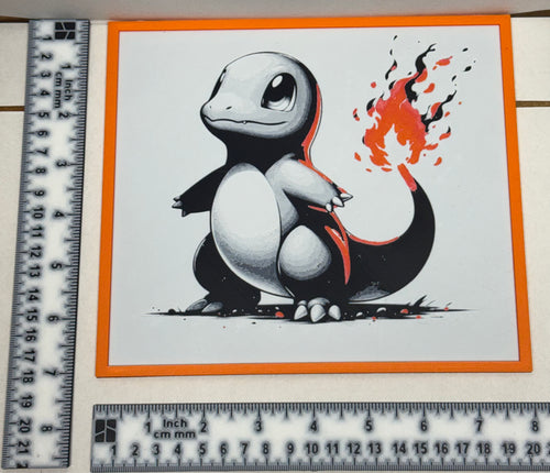 Charmander Pokémon Gen 1 - 3D Printed (Painting)