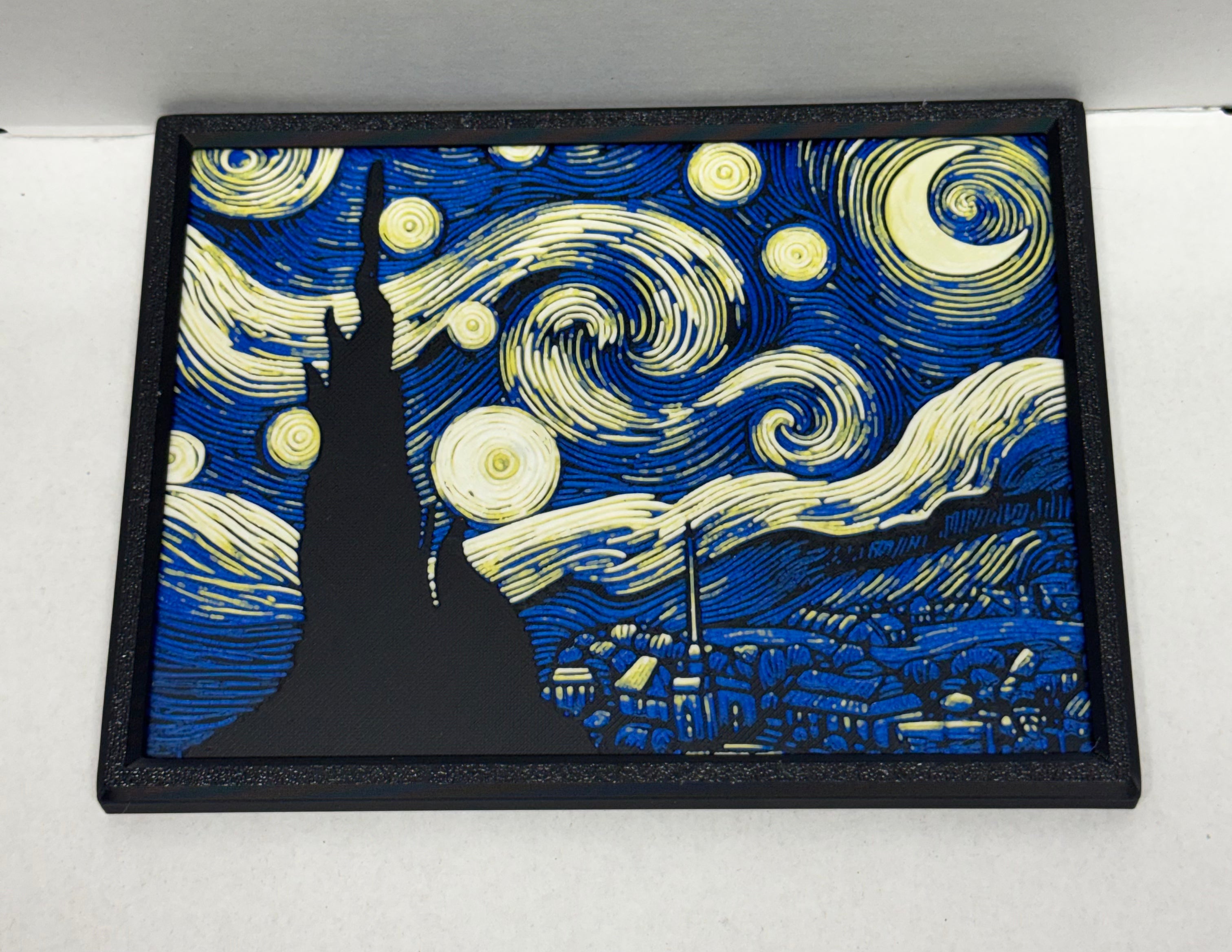 Starry Night with Frame - 3D Printed (Painting)
