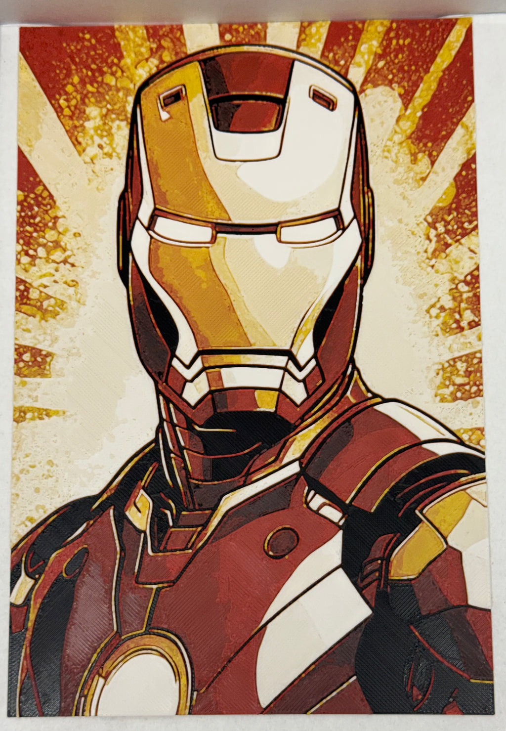 Iron Man Color Portrait - 3D Printed (Painting)