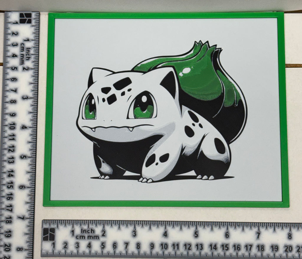 Bulbasaur Pokémon Gen 1 - 3D Printed (Painting)