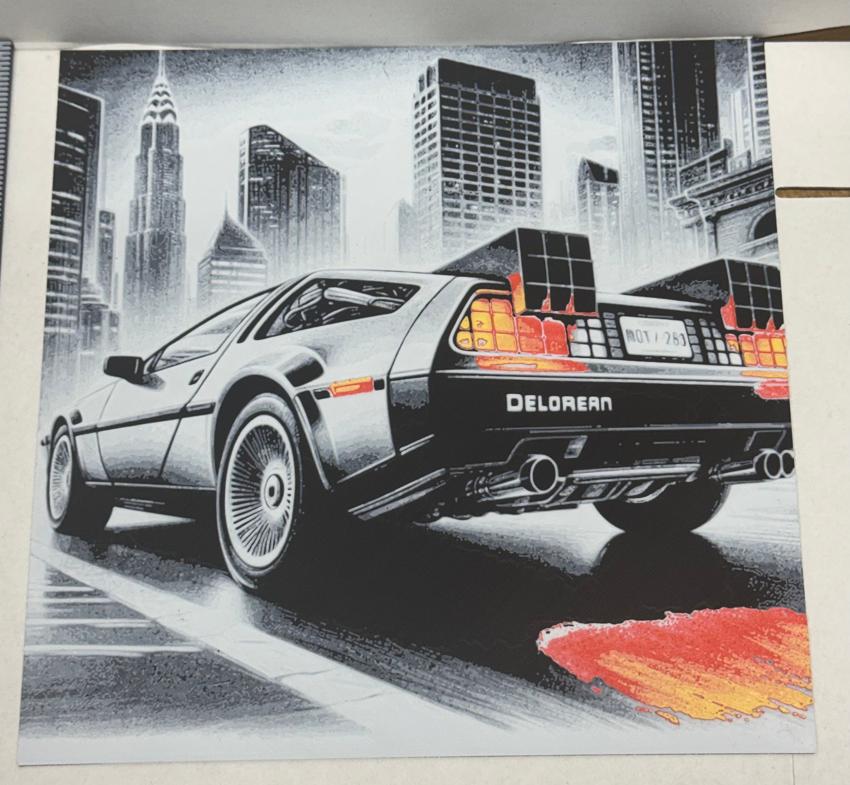 DeLorean back to the Future - 3D Printed (Painting)