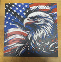 American Flag Bald Eagle - 3D Art Print