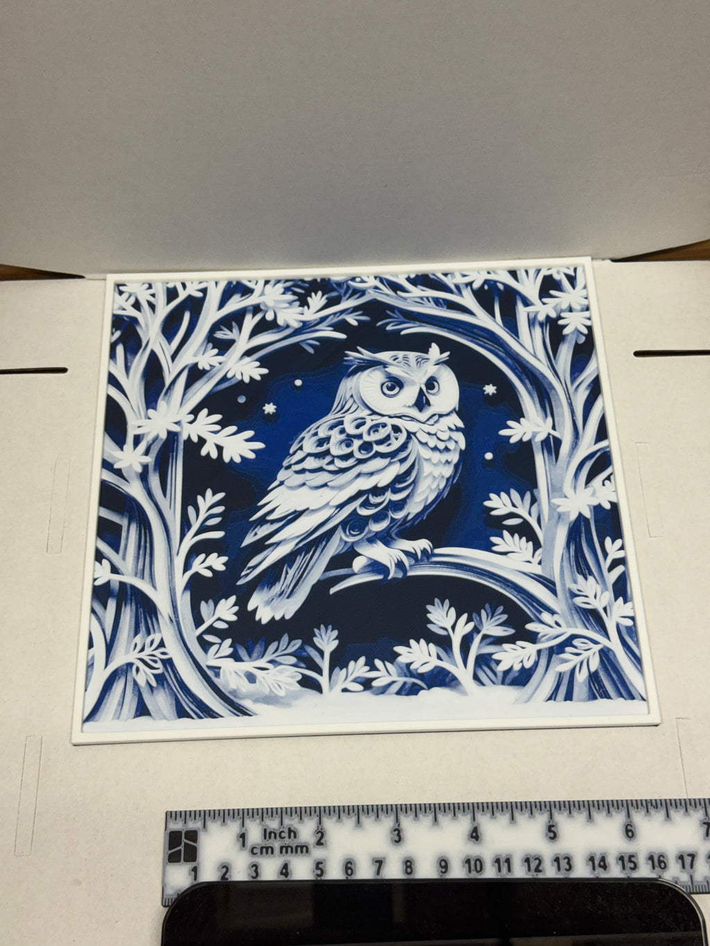 Owl in Forest - 3D Printed (Painting)
